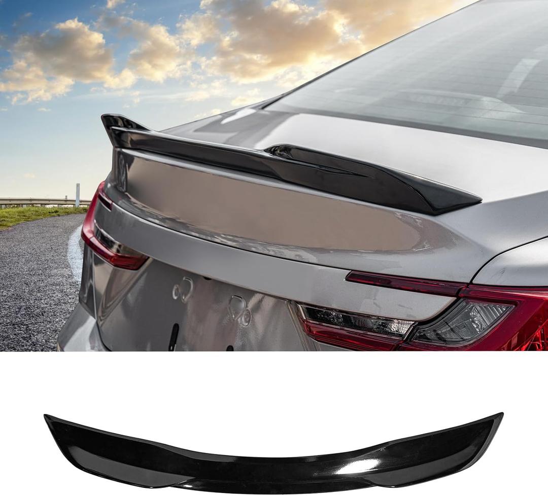 Spoiler Wing Compatible with 2025 Toyota Camry Rear Trunk Spoiler Wing Tail Lip ABS Plastic for Toyota Camry Accessories (Glossy Black)