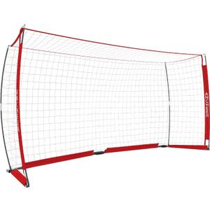 ANCHEER Portable Soccer Goal Net for Teens/Adults - Quick Set-Up Soccer Net for Backyard12 x 6 ft (12 x6 ft, Red)