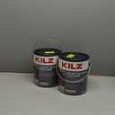 2 Pack KILZ 1-Part Epoxy Acrylic Concrete and Garage Floor Paint, Interior/Exterior, Satin, Silver Gray, 1 Gallon