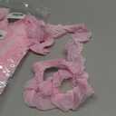 GORGECRAFT 11 Yards Pink Double-Layer Pleated Chiffon Lace Trim 5cm Wide 2-Layer Gathered Ruffle Trim Edging Tulle Trimmings Fabric Ribbon Jacquard lace for DIY Sewing Crafts Pillowcase Embellishments