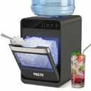 VECYS Nugget Ice Maker Countertop with Auto Water Pump, 33LBS Daily Sonic Ice, Portable Pellet Ice Machine with Continuous Ice Making, Touch Panel, Self-Cleaning, Ice Basket & Night Light