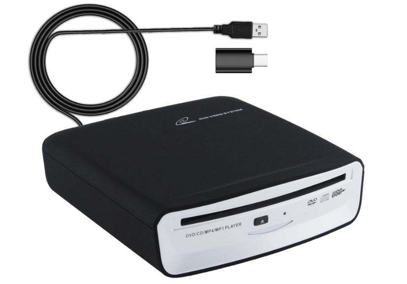 OAUW USB External Car Universal CD Player USB Connection Portable CD Player for Car Android Navigation/TV/MacBook pro/Laptops Desktops with Plug and Play