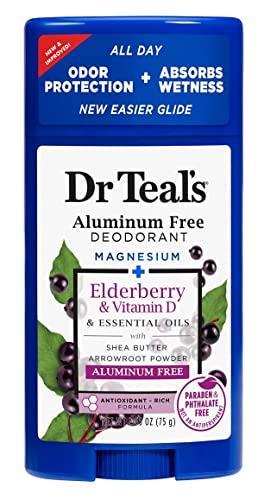 Dr. Teal's Deodorant Elderberry And Vitamin-D2.65 Ounce Aluminum-Free