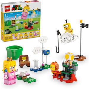 LEGO Super Mario Adventures with Interactive Peach Princess Toy, Super Mario Playset for Kids, Yellow Toad Figure, Nintendo Toy Gift for Girls, Boys and Any Gamers Ages 6 and Up, 71441
