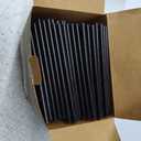 Paper Cocktail Straws 5 inch - 500 ct. Biodegradable Small Black Paper Drinking Straws Bulk for Short Drinks, Restaurant, Bar, Food Services