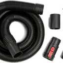CRAFTSMAN CMXZVBE38763 2-1/2 in. x 7 ft. POS-I-LOCK Wet Dry Vac Hose Attachment Kit, Industrial-Grade Shop Vacuum Replacement Hose, Fits Most Wet/Dry Vacuums with a 2-1/2 in. Diameter
