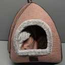 Cat Bed for Indoor Cats - Cat House Cats Tent with Removable Washable Cushioned Pillow, Soft and Self Kitten beds,for Small and Medium Pet Bed, Pink