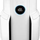 Shark Air Purifier for Home, NeverChange, for Large Room, Bedroom, Home Office, HEPA-Exceeding Filter, Captures Pollutants, Pet Dander, Dust, Odor, Smoke, and More, HP153, White
