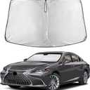 EcoNour Windshield Sunshade Compatible for Lexus ES 2019-2023 2024 2025 | Sun Visor for Front Windshield & Window Sun Shade Cover, UV Heat Blocker & Protector, Car Accessories
