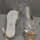 Soda Topic Open Toe Buckle Ankle Strap Espadrilles Flatform Wedge Casual Sandal (9.5, Braided Ivory)