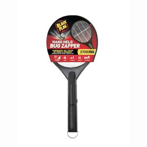 Portable Handheld Bug Zapper Insect Killer Racket, Black 2 Pack