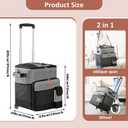 BY-J Soft Cooler Bag, Collapsible Coolers Insulated Leak Proof, Large Lunch Box for Men Women, Soft-Sided Cooler for Picnic, Grocery, Beach, Camping, Travel, 42can-Gray