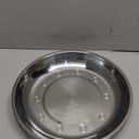 WUWEOT 10 Pack Stainless Steel Dinner Plates, 10" Round Kitchen Metal Dish Plates, Rust-Proof Camping Serving Plates for BBQ, Snack, Salad, Appetizer, Fruit, Cookies