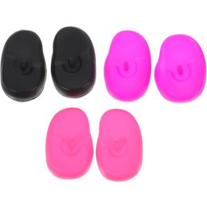 Healvian 3 Pairs Earmuffs Silicone Ear Dryer Ear Protectors for Hairdressing Hair Perm Dye Highlight