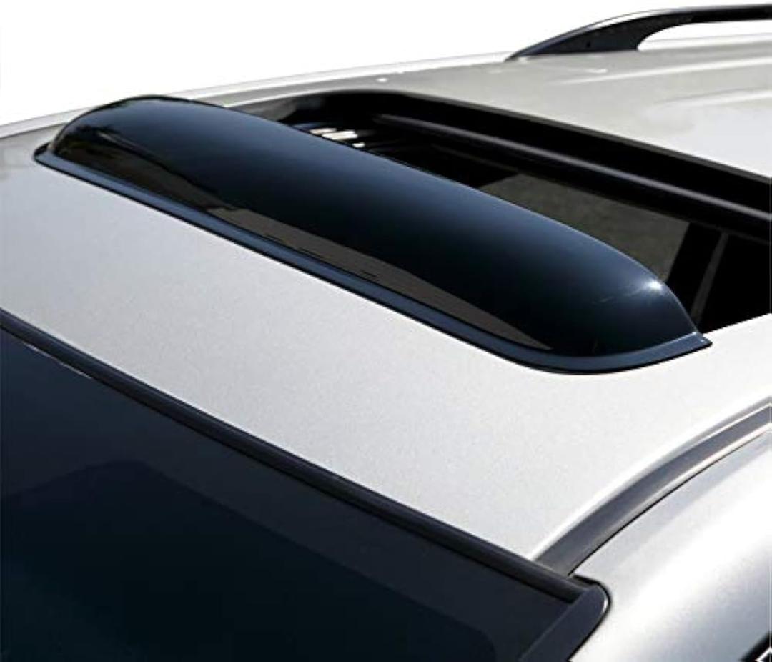 Universal Moonroof Visor Sunroof Rain Guard Sun Shield Moon Roof Vent Wind Deflector Fit Maximum 36" Width Top Window (38-Inch Dark Smoke)