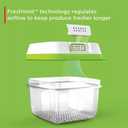 Rubbermaid FreshWorks Saver, Large Produce Storage Container, 18.1-Cup, Clear