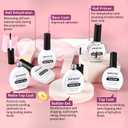 JODSONE 30 Colors Gel Nail Polish Set Same Color Same Bottles 6 PCS of Functional Gel Polish
