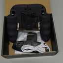 4 Trigger USB Mobile Game Controller with Cooling Fan Adjustable Stand for PUBG/Call of Duty/Fotnite [6 Finger Mode] GAMR+ L1R1 L2R2 Gaming Grip Gamepad (Black)