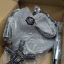 Frassie Professional Saddle Stool Chair with Wheels Ergonomic Heavy Duty Rolling Chair Stool Height Adjustable for Medical Massage Salon Clinic Dentist Home Office (Grey)