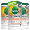 Seventh Generation Disinfecting Multi-Surface Wipes, Lemongrass Citrus, 70 Count, Pack of 3 