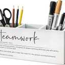 Teamwork Gifts Pen Pencil Holder, Team Gifts for Coworkers Employees Wood Desk Organizer and Accessories, Gift for Team Members at Work Pen Holder Desk Organizer for Office Tabletop (Style 1)