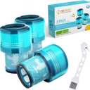 Dyson V15 Filter, 3-Pack Premium True HEPA Replacement Filters Compatible with Dyson V15 Detect, V15 Detect Absolute, V15 Submarine, V15 Detect Filter, V11 Animal Filter, V11 Filter, Part no 970013-02