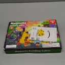 Magnetic Blocks - 300 PCS with Light Up Blocks Dinosaur Volcano Forest Castle Set - Kids Classroom Sensory Toy for Toddlers STEM, Construction Stacking Toy Kids 3+ Boys Girls Christmas Birthday Gifts