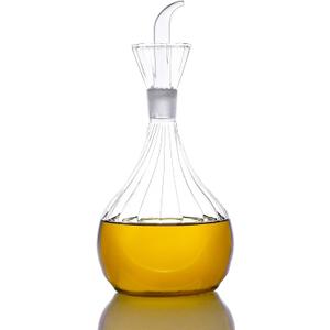 13 ounce/380 ml Olive Oil and Vinegar Dispenser Glass Cruet Decanter for Kitchen,Lab glassware seal handicraft Keeps Oil Fresh Longer,Soap Dispenser Bottle No Funnel Needed