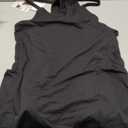 Women Sleeveless Athletic Dress Mini Dress Spaghetti Strap Sundress with Shorts (X-Large, Black)