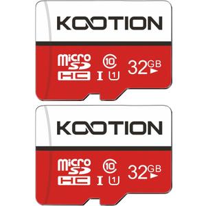 KOOTION 32GB Micro SD Card 2-Pack Class 10 Micro SDHC Card UHS-I Memory Card, High Speed TF Card, C10, U1, 32 GB