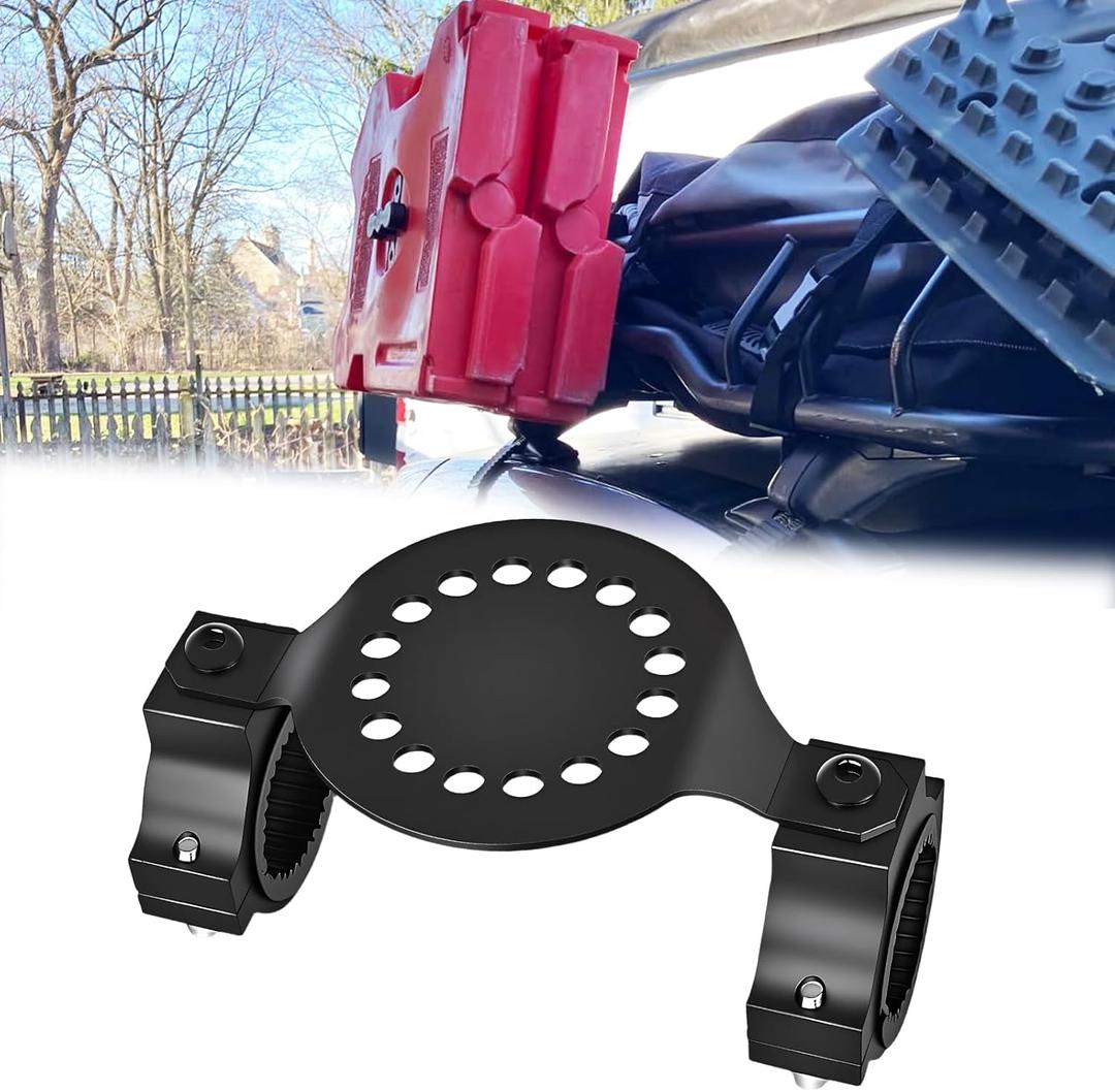 UTV ATV Universal Gas Can / Water Tank Holder Mounting Brackets for Polaris Ranger XP RZR, Can Am Maverick X3, Wildcat, Kawasaki Teryx (1 Set for 3-5L Tank)