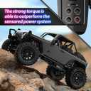 HYPER GO H12Y 1/12 Brushless 4X4 RC Rock Crawlers for Adults, Metal Case Waterproof 4WD Off-Road RC Rock Trucks with Portal Axles, All Terrain RC Cars with 2 Battery