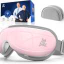 BOB AND BRAD Eye Massager FSA Eligible, EyeOasis 2 Heated Eye Massager for Dry Eyes, Temple Massager for Headache, Migraine & Tension Relief, Warm Compress Eye Massage for Stress Relief (Blush Pink)