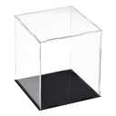 uxcell Acrylic Clear Display Case Box Dustproof Protection Showcase Cube Collectibles Show Box 5.9x5.9x7.9inch