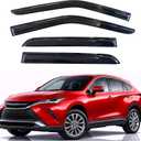 KPY Rain Guards Fit for 2021-2024 Toyota Venza, Out-Channel Window Visors Vent Wind Deflectors 4PC, Car Accessories for 21-24 Venza