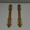 12" Valet Rod for Closet Pull Out (2 Pack, Brushed Gold)