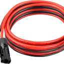 10AWG 10FT Solar to XT60i Extension Cable 3 6 10 35 50 75 100FT Heavy Duty Adapter Cable Connector XT60i Wire for Portable Power Station, Solar Panel, RV, Battery, Renewable energy Applications