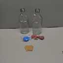 2 Pack 36oz Clear Glass Pitchers with Lids and Handles,Coffee Carafe Beverage Serveware,Water Jug for Making Tea and Juice