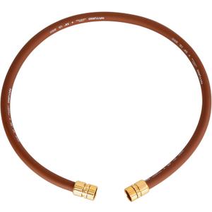 Short Leader Garden Hose 5/8" x 4ft, No Kink Lightweight Water Hose, Hybrid Rubber, Heavy Duty, 650 Burst PSI, Female to Female Fittings