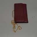 U+U Crossbody Bags for Women, Small Leather Bag with Removable Chain, Card Slots & Phone Pocket - Lightweight Purse Wallet (Burgundy)