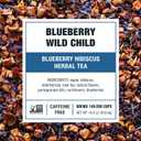 Tiesta Tea Blueberry Wild Child, Loose Leaf, Blueberry Hibiscus Herbal Tea, Premium Non-Caffeinated Blend, Make Hot or Iced, Brews Up to 200 Cups, 16 Ounce Resealable Bulk Pouch