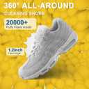 2 x Shoe Washing Machine Bags, XXL Shoe Laundry Bags for Washer Dryer, Sturdy Zipper with Hook Design, Sneaker Dry Bags Included, Reusable Washing Bag for Sneaker, Tennis, White 1pc