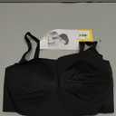 True & Co Women's Skinny Strap Ballet Bralette (Medium, Black)