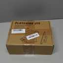 Fletching Jig with Straight Helix Clamps Adjustable Fletch Tool Feather Stick Kit for DIY Repair Arrows Bolts (Black)