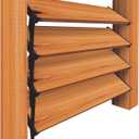 Nuvo Iron LSB48 Hardware System-Holds up to 11 Boards Louver, Black Designed for use of up to 48"W