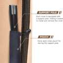 Patio Parasol 600D Waterproof Outdoor Offset Umbrella Cover - Fits Cantilever Offset Umbrella 12-14 Feet