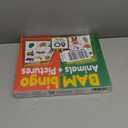 THE BAMBINO TREE Animal and Picture Bingo Game for Kids - Flash Cards Matching Learning Board Game for Ages 3-6 Preschool, Kindergarten & Family Fun