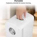 Antarctic Star 4L/6 Can Portable Mini Fridge,Personal Compact Refrigerator,Small Cooler for Food,Drinks or Skin Care, AC/DC for Bedroom, Car, Office & Dorm, White