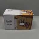 Voldra 2 Pack Hair Dryer Holder Cabinet Door, Adhesive Hair Tool Organizer Wall Mount Adjustable Height Blow Dryer Holder Under Sink for Flat Curling Iron, Hair Straightener Brush(Black)