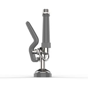 Pre Rinse Sprayer Commercial Sink Sprayer Head,1.42GPM Spray Valve Dish Spray Nozzle with Ergonomic Handle, Faucet Parts for Commercial Kitchen Sink,Chrome FinishedGray